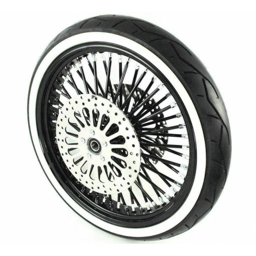 PartzBiz HD: 3476054-21 3.5 52 Mammoth Black Fat Spoke Front Wheel Rim WW Tire 08+ Harley Touring ABS PartzBiz HD: 3476054-21 3.5 52 Mammoth Black Fat Spoke Front Wheel Rim WW Tire 08+ Harley Touring ABS