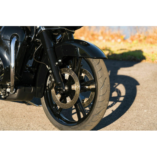 PartzBiz HD: 3475289-21 3.5 Black Billet Enforcer Front Wheel Rim BW Tire Package Harley Touring ABS