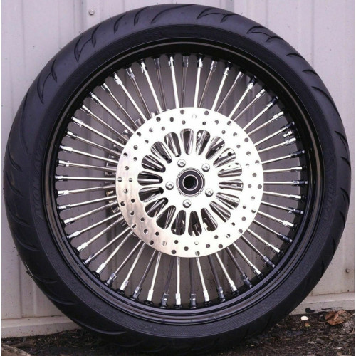 PartzBiz HD: 3462947-Black 21 3.5 52 Fat Spoke Mammoth Front Wheel Rim Tire Package 08-20 Touring ABS PartzBiz HD: 3462947-Black 21 3.5 52 Fat Spoke Mammoth Front Wheel Rim Tire Package 08-20 Touring ABS