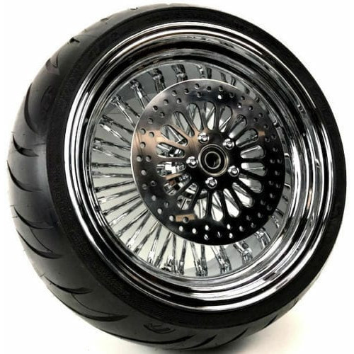 PartzBiz HD: 3441582-16 X 5.5 52 Fat Mammoth Spoke Rear Wheel Rim BW Avon Tire 09-2018 Harley Touring PartzBiz HD: 3441582-16 X 5.5 52 Fat Mammoth Spoke Rear Wheel Rim BW Avon Tire 09-2018 Harley Touring
