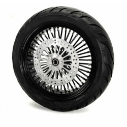 PartzBiz HD MS16561642BLKSPKRMHBBWPACKAGE - 16 X 5.5 Black Rim 52 Fat Mammoth Rear Wheel BW Tire Package Harley Touring NA PartzBiz HD MS16561642BLKSPKRMHBBWPACKAGE - 16 X 5.5 Black Rim 52 Fat Mammoth Rear Wheel BW Tire Package Harley Touring NA