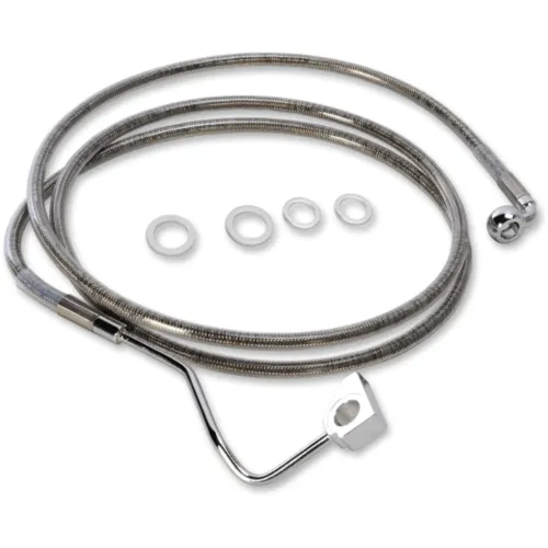 PartzBiz HD: 3450958-70 1/2 +6 Extended Stainless Steel Upper Brake Line Harley Touring 15+ FLTRX ABS PartzBiz HD: 3450958-70 1/2 +6 Extended Stainless Steel Upper Brake Line Harley Touring 15+ FLTRX ABS
