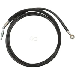 PartzBiz HD 0661-0046 - 80 1/8” Black Vinyl +10 Extended Hydraulic Clutch Cable Harley Touring 17+ FLTR