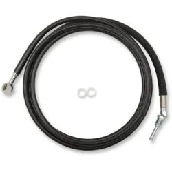 PartzBiz HD 0661-0060 - 80 1/8” Black Vinyl +10 Extended Hydraulic Clutch Cable Harley Touring FLH 17+