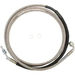 PartzBiz HD 0661-0031 - 80 1/8” Coated Stainless 10+ Extended Hydraulic Clutch Cable Harley FLTRX/S 17+