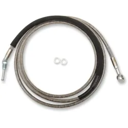 PartzBiz HD 0661-0059 - 80 1/8” Coated Stainless +10 Extended Hydraulic Clutch Cable Harley Touring 17+