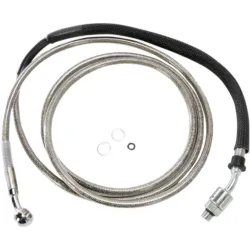 PartzBiz HD 0661-0007 - 80 1/8” Stainless +10 Extended Hydraulic Clutch Cable Harley Touring 13-16 CVO
