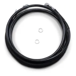PartzBiz HD 0661-0048 - 82 1/8” Black Vinyl +12 Extended Hydraulic Clutch Cable Harley Touring 17+ FLTR