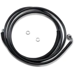 PartzBiz HD 0661-0034 - 82 1/8” Black Vinyl +12 Extended Hydraulic Clutch Cable Harley Touring 17+ FLTRX
