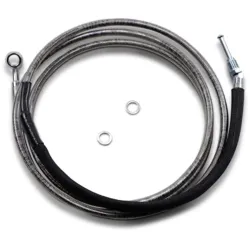 PartzBiz HD 0661-0047 - 82 1/8” Coated Stainless +12 Extended Hydraulic Clutch Cable Harley FLTRU/K 17+