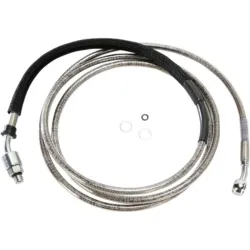 PartzBiz HD 0661-0009 - 82 1/8” Stainless +12 Extended Hydraulic Clutch Cable Harley Touring 13-16 CVO