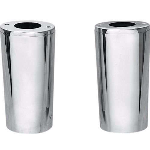 PartzBiz HD: 3462452-+2” 2 Over Chrome Fork Tube Slider Covers Cowbells Harley Touring Softail 49-17