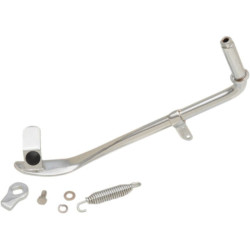 PartzBiz HD 0510-0323 - Chrome Standard ความยาว 10.5‚” ชุดขาตั้ง Jiffy 00-06 Harley Softail FXST FLST