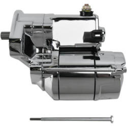 PartzBiz HD 80-1002 - 1.6KW Chrome Starter Motor 1989-2006 Harley Big Twin Touring Softail Dyna Evo