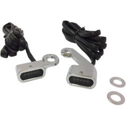 PartzBiz HD 2040-2141 - เลนส์มาร์กเกอร์แฮนด์ LED โครเมียม เลนส์ควัน 09-17 Touring Softails Harley PartzBiz HD 2040-2141 - เลนส์มาร์กเกอร์แฮนด์ LED โครเมียม เลนส์ควัน 09-17 Touring Softails Harley