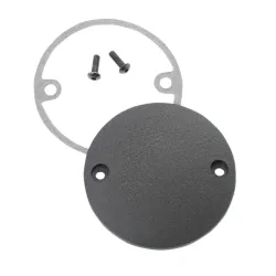 PartzBiz HD 0940-1243 - Wrinkle Black Timer Cam Ignition Points Cover Harley Sportster Dyna Touring 71+