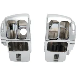 PartzBiz HD 0616-0090 - Chrome Handlebar Switch Housing Hand Control Kit 08-2013 Harley Touring Dresser PartzBiz HD 0616-0090 - Chrome Handlebar Switch Housing Hand Control Kit 08-2013 Harley Touring Dresser