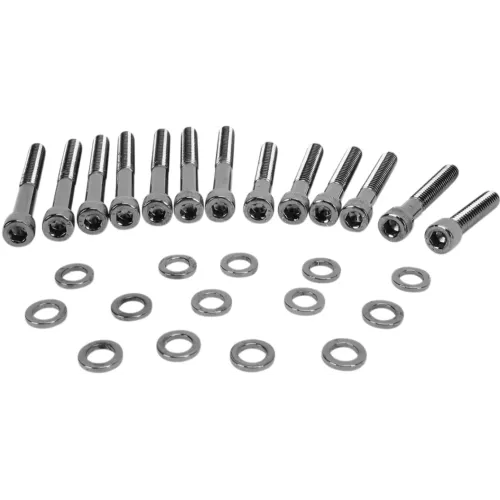 PartzBiz HD: 3488198-Drag Camshaft Cover Socket Bolt Kit สีดำ Knurled Harley Sportster XL 04-22 PartzBiz HD: 3488198-Drag Camshaft Cover Socket Bolt Kit สีดำ Knurled Harley Sportster XL 04-22