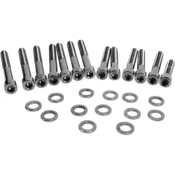 PartzBiz HD 2401-0577 - Drag Camshaft ฝาครอบซ็อกเก็ต Bolt Kit Black Smooth Harley Sportster XL 04-22