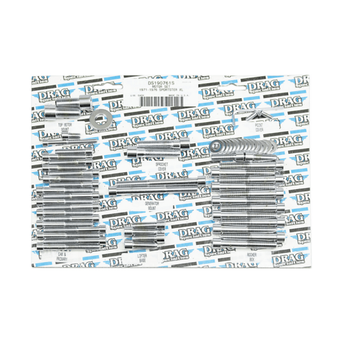 PartzBiz HD: 3489010-Drag Complete เครื่องยนต์ Bolt Set Kit Smooth Socket Harley Sportster XL 71-76 PartzBiz HD: 3489010-Drag Complete เครื่องยนต์ Bolt Set Kit Smooth Socket Harley Sportster XL 71-76