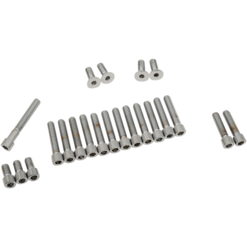 PartzBiz HD: 3488916-ลากชุดสลักเกลียวฝาครอบด้านข้างแบบสมบูรณ์ชุด Chrome Smooth Socket Harley FX FL 70-84 PartzBiz HD: 3488916-ลากชุดสลักเกลียวฝาครอบด้านข้างแบบสมบูรณ์ชุด Chrome Smooth Socket Harley FX FL 70-84