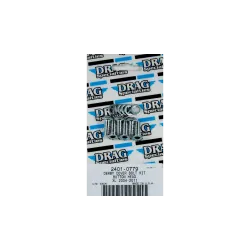 PartzBiz HD 2401-0779 - Drag Derby ฝาครอบ Torx ปุ่ม Bolt Kit Chrome Smooth Harley Sportster XL 04-22