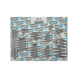 PartzBiz HD 2401-0764 - Drag Engine Case Socket Bolt Kit Chrome Knurled Harley Bagger Touring 07-16