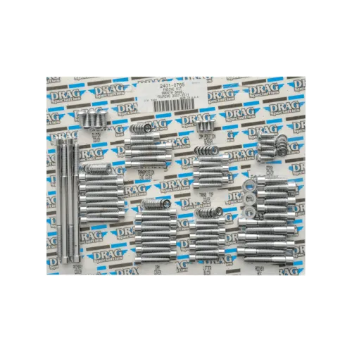 PartzBiz HD: 3487934-Drag Engine Case Socket Bolt Kit Chrome Smooth Harley Bagger Touring 07-16 PartzBiz HD: 3487934-Drag Engine Case Socket Bolt Kit Chrome Smooth Harley Bagger Touring 07-16
