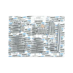 PartzBiz HD DS-190874 - Drag Engine เครื่องยนต์ ชุดสลักเกลียว Chrome Knurled Harley Sportster XL 91-03