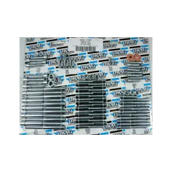 PartzBiz HD 2401-0767 - Drag Engine เครื่องยนต์ ชุดสลักเกลียว Chrome Smooth Harley Sportster XL 04-22