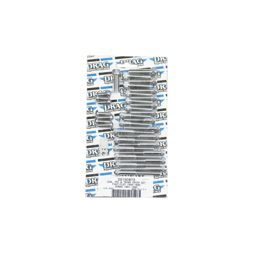 PartzBiz HD: 3488764-Drag Engine Trans Bolt ชุด Chrome Knurled Socket Harley Softail Dyna 89-93