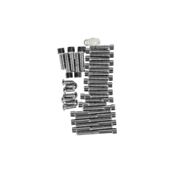 PartzBiz HD DS-190819S - Drag Engine Trans Bolt ชุด Chrome Smooth Socket Harley Softail 87-88