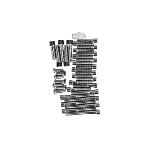 PartzBiz HD: 3488797-Drag Engine Trans Bolt ชุด Chrome Smooth Socket Harley Softail 87-88