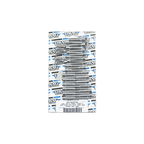 PartzBiz HD: 3488795-Drag Engine Trans Bolt ชุด Chrome Smooth Socket Harley Softail Dyna 89-93