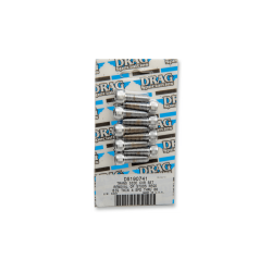 PartzBiz HD DS-190741 - Drag Kicker ฝาครอบด้านข้าง Bolt ชุด Chrome Knurled Socket Harley FX FL 36-86
