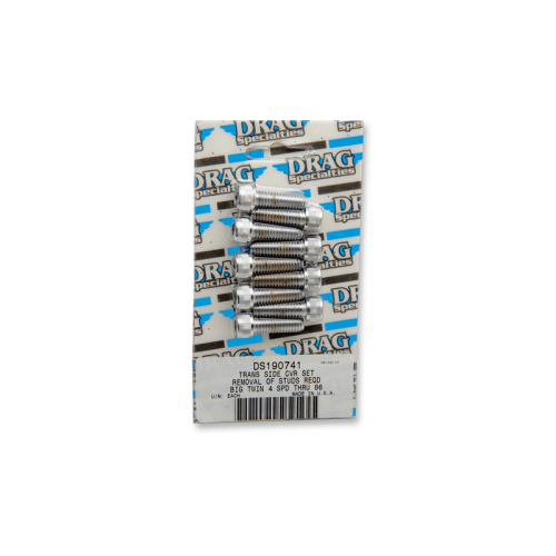 PartzBiz HD: 3488864-Drag Kicker ฝาครอบด้านข้าง Bolt ชุด Chrome Knurled Socket Harley FX FL 36-86