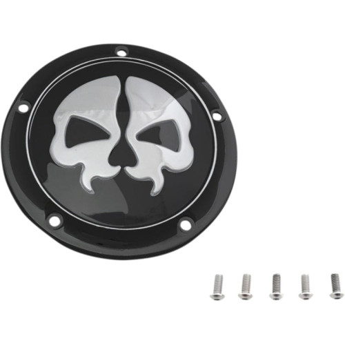 PartzBiz HD: 3482152-Drag Specialties Chrome Skull Derby Cover Accent Black 99-18 Big Twin Harley PartzBiz HD: 3482152-Drag Specialties Chrome Skull Derby Cover Accent Black 99-18 Big Twin Harley