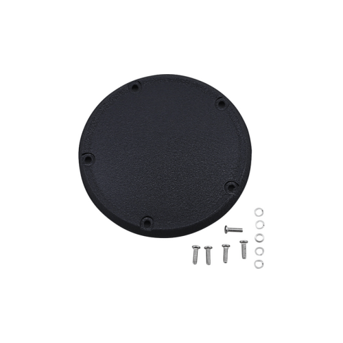 PartzBiz HD: 3478192-Drag Specialties Wrinkle Black Domed Derby Cover Primary 18+ Harley Softail