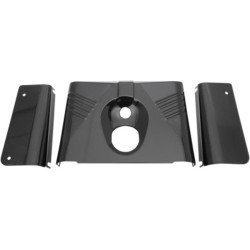 PartzBiz HD 0411-0143 - Drag Specialties 3 Piece Fork Tins Ribbed Black Cover Harley 86-17 FLST Softail PartzBiz HD 0411-0143 - Drag Specialties 3 Piece Fork Tins Ribbed Black Cover Harley 86-17 FLST Softail