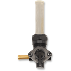 PartzBiz HD 0705-0307 - Black High Flow 22mm Fuel Petcock Harley Oem 62167-81 Bobber Custom Chopper