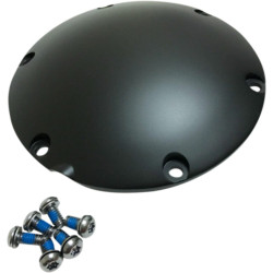 PartzBiz HD 1107-0440 - Drag Specialties Derby Cover Accent Satin Black Domed 04+ XL Harley Sportster PartzBiz HD 1107-0440 - Drag Specialties Derby Cover Accent Satin Black Domed 04+ XL Harley Sportster
