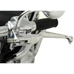 PartzBiz HD 0610-0145 - Drag Chrome Skull เบรคมือคลัทช์ 96-17 Harley Touring Softail Dyna XL PartzBiz HD 0610-0145 - Drag Chrome Skull เบรคมือคลัทช์ 96-17 Harley Touring Softail Dyna XL