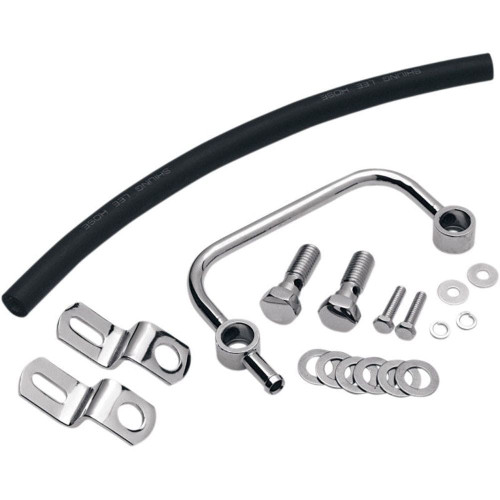 PartzBiz HD: 3450714-Drag Specialties Chrome Crankcase Breather Bracket Kit Harley Sportster 91-2020 PartzBiz HD: 3450714-Drag Specialties Chrome Crankcase Breather Bracket Kit Harley Sportster 91-2020