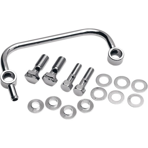 PartzBiz HD: 3450716-Drag Specialties Chrome Crankcase Breather Kit Harley Big Twin เครื่องฟอกอากาศ PartzBiz HD: 3450716-Drag Specialties Chrome Crankcase Breather Kit Harley Big Twin เครื่องฟอกอากาศ
