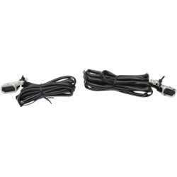 PartzBiz HD 2040-2129 - Chrome LED เครื่องหมายแฮนด์เลนส์ควันไฟลาก Touring Softail V-Rod Harley