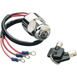 PartzBiz HD DS-272112 - Drag Specialties สวิตช์กุญแจกลม 3 ตำแหน่ง Harley Ironhead FX FXR