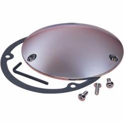 PartzBiz HD ds-375650 - Chrome Drag Specialties Domed Diecast Derby Cover Harley Shovelhead Evo Big Twin