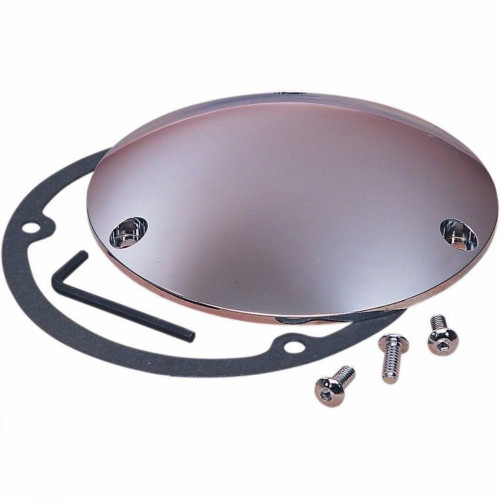 PartzBiz HD: 3445332-Chrome Drag Specialties Domed Diecast Derby Cover Harley Shovelhead Evo Big Twin PartzBiz HD: 3445332-Chrome Drag Specialties Domed Diecast Derby Cover Harley Shovelhead Evo Big Twin