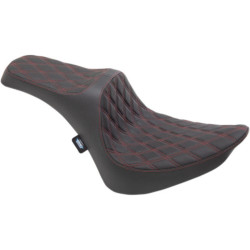 PartzBiz HD 0802-1368 - Drag Specialties Predator III Red Diamond Seat Harley Softail FXST FLST 84-99 PartzBiz HD 0802-1368 - Drag Specialties Predator III Red Diamond Seat Harley Softail FXST FLST 84-99