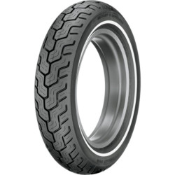 PartzBiz HD 45006751 - Dunlop D402 Touring Tubeless Narrow Whitewall Rear Tire Harley Softail MU85B-16